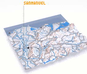 3d view of San Manuel