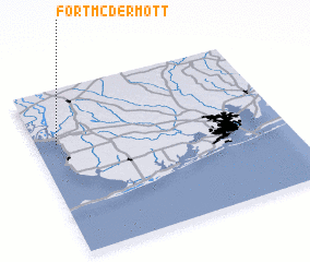 3d view of Fort McDermott