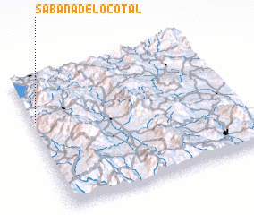 3d view of Sabana del Ocotal