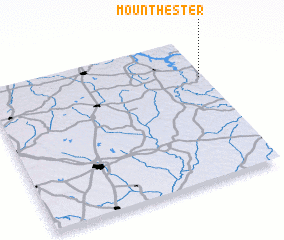 3d view of Mount Hester