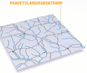 3d view of Peaveys Landing Boat Ramp