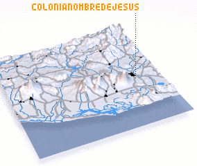 3d view of Colonia Nombre de Jesus