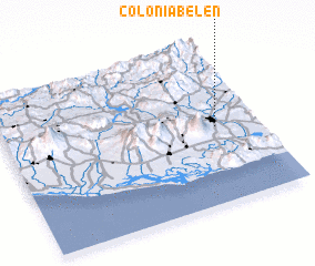 3d view of Colonia Belén