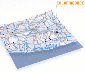 3d view of Colonia Conde