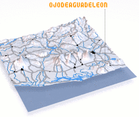 3d view of Ojo de Agua de León