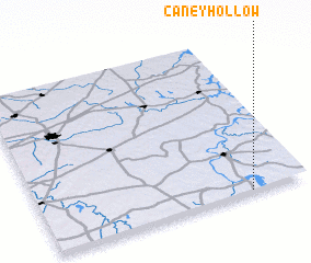 3d view of Caney Hollow