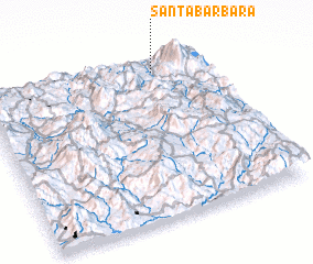 3d view of Santa Bárbara