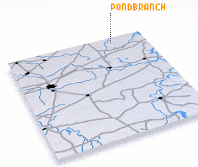 3d view of Pond Branch