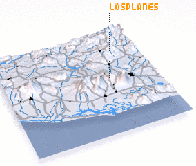 3d view of Los Planes