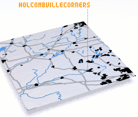 3d view of Holcombville Corners