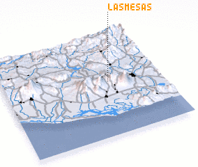 3d view of Las Mesas