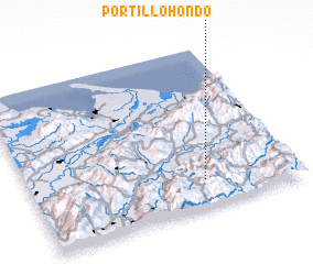 3d view of Portillo Hondo