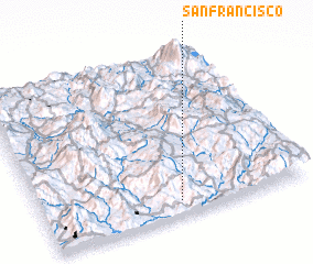 3d view of San Francisco