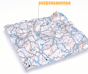 3d view of Quebrada Honda