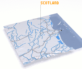 3d view of Scotland