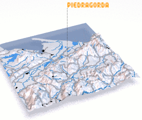 3d view of PiedraGorda