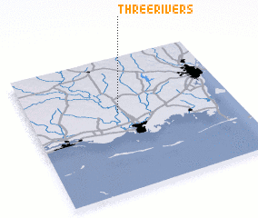 3d view of Three Rivers