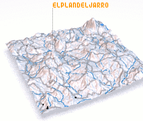 3d view of El Plan del Jarro