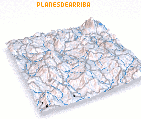 3d view of Planes de Arriba