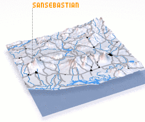 3d view of San Sebastián