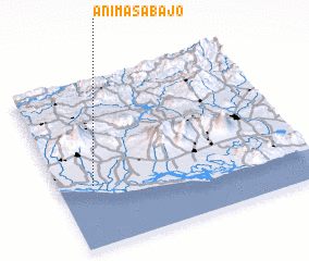 3d view of Ánimas Abajo