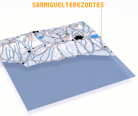 3d view of San Miguel Tepezontes