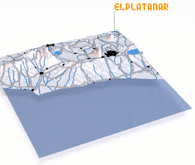 3d view of El Platanar