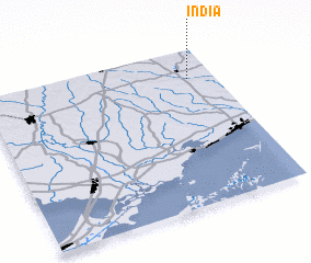 3d view of India