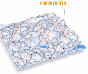 3d view of La Montañita