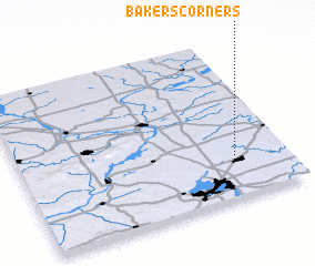 3d view of Bakers Corners