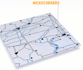 3d view of Hicks Corners