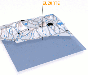 3d view of El Zonte