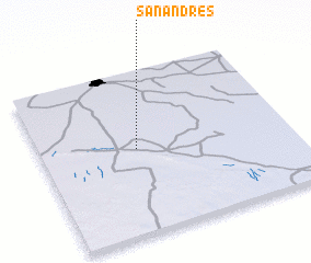 3d view of San Andrés