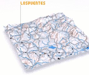 3d view of Los Puentes