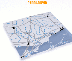 3d view of Pearl River