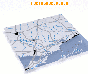 3d view of North Shore Beach