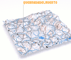 3d view of Quebrada del Muerto