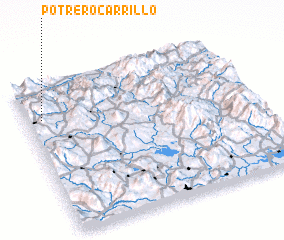 3d view of Potrero Carrillo