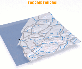 3d view of Tagadirt Ou Rbaï