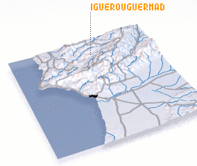 3d view of Iguer Ou Guermad