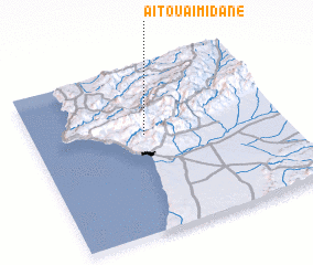 3d view of Aït Ou Aïmidane