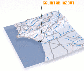 3d view of Iggui nʼTarhazout