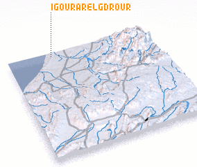 3d view of Igourar el Gdrour