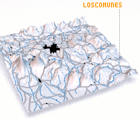 3d view of Los Comunes