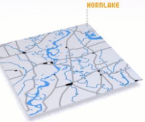 3d view of Horn Lake