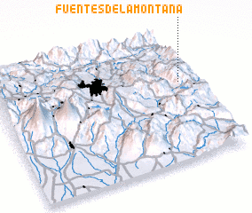 3d view of Fuentes de la Montaña