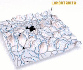 3d view of La Montañita