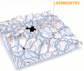 3d view of Los Magueyes