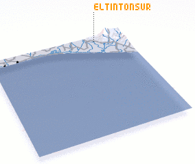 3d view of El Tintón Sur