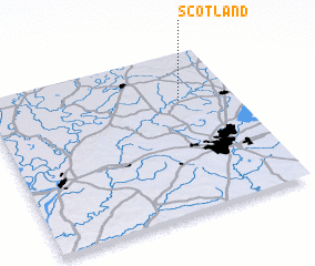 3d view of Scotland